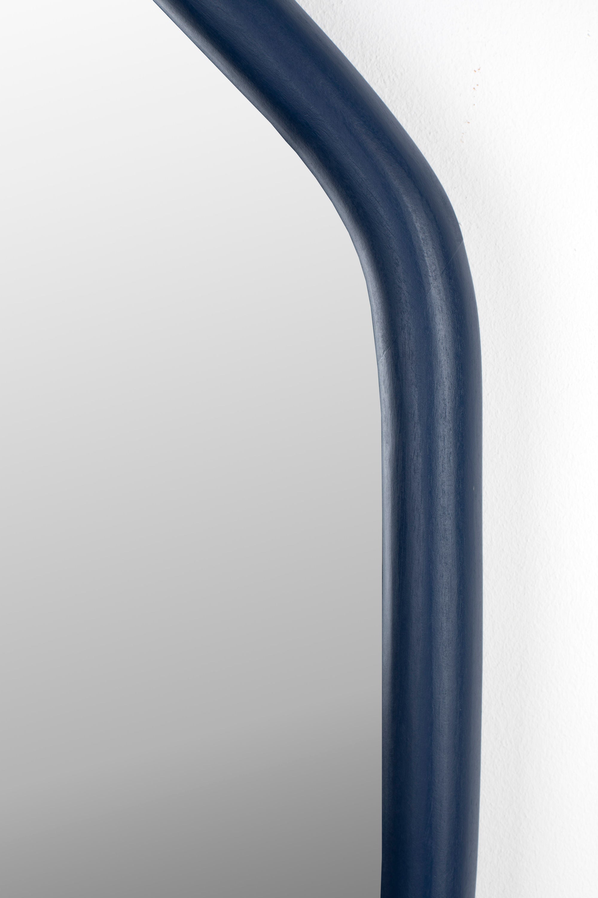 Zuiver Looks Organic Navy Blue Mango Wood Wall Mirror Small